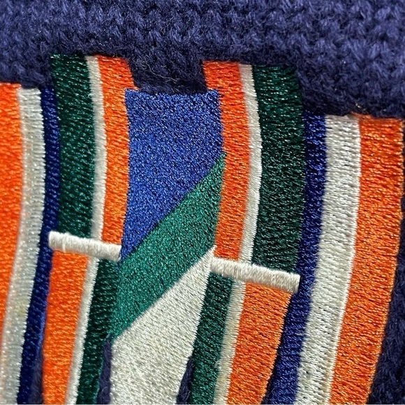 Vintage IZOD Crew Classics Men's Heavy Sweater Embroidered Blue Water Wear XL - Picture 9 of 9